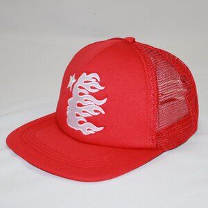 Red Hellstar Trucker Hat Snapback Mesh Cap – New